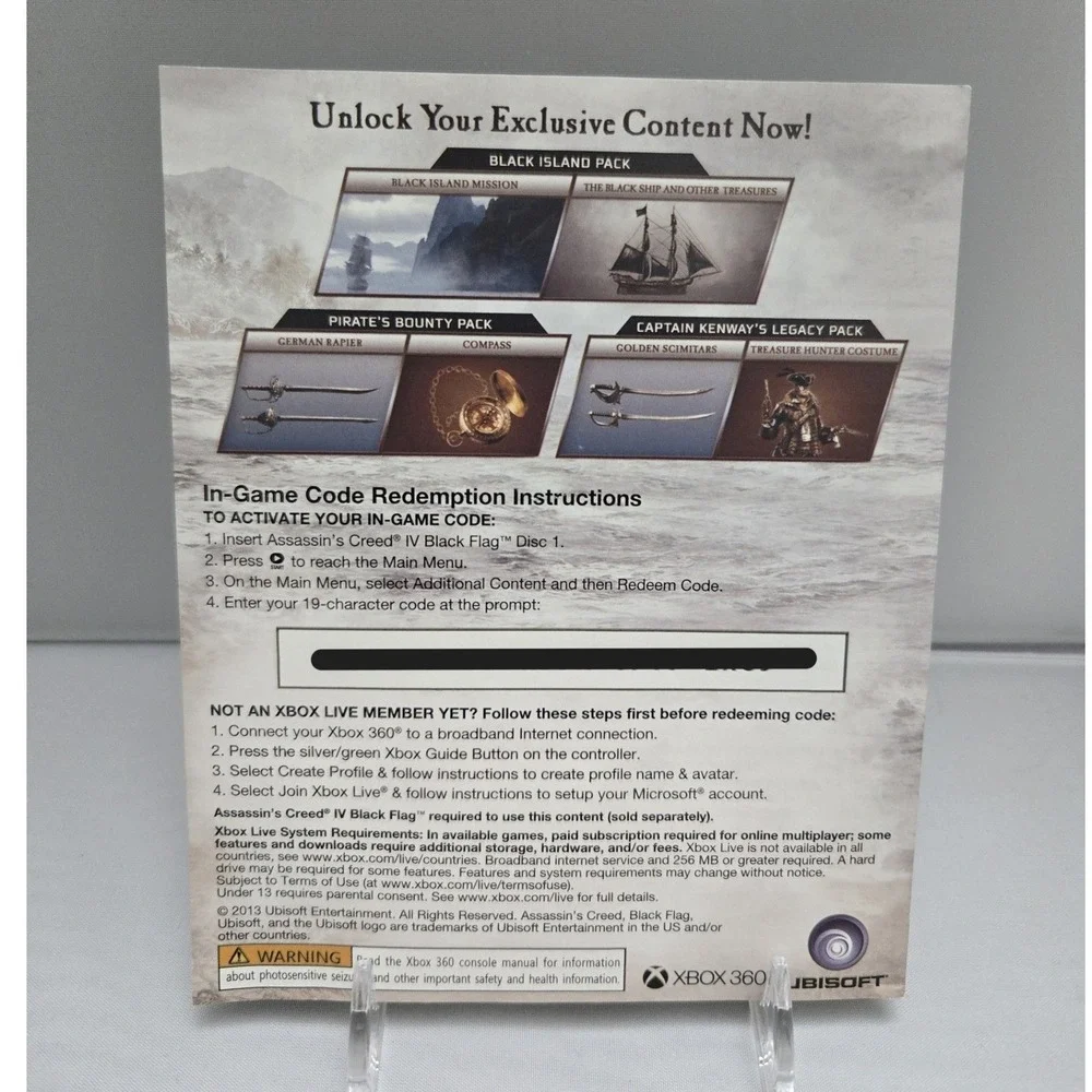 Assassin's Creed Rogue & Black Flag Bundle - Xbox 360 - Complete CIB‎ 2 Games